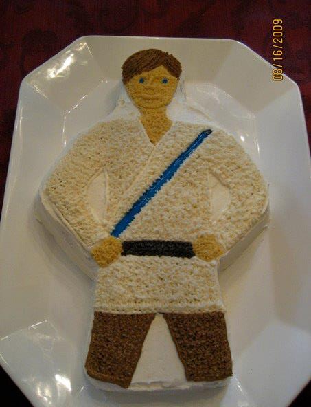 KFerrigan's tweet photo. Luke Skywalker cake for one lucky little boy's birthday #StarWars #DisneySummerContest http://t.co/pZCw0vbpui
