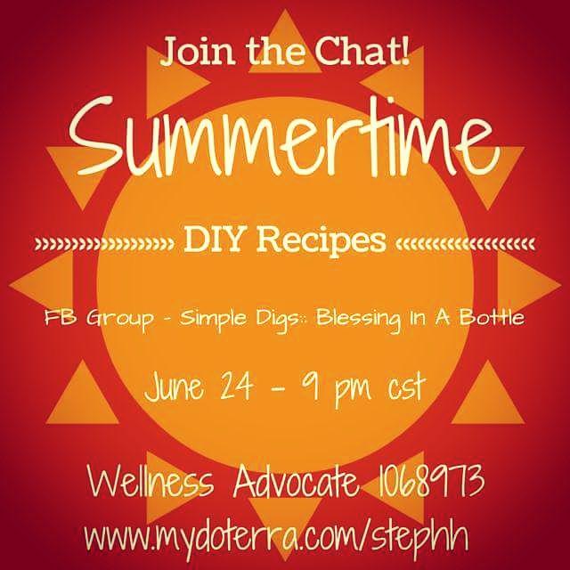 hallwayrawdigs's tweet photo. Join the chat! #DIY #essentialoils #doterra #Fibromyalgia #summer #recipes http://t.co/dTtB4k1unw