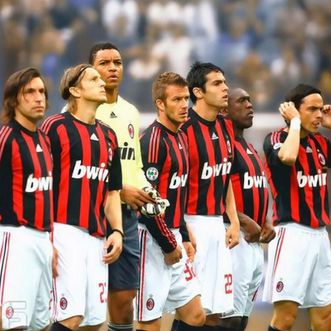 FootballFunnys's tweet photo. Once upon a time at AC Milan. http://t.co/iecQmIeM9g