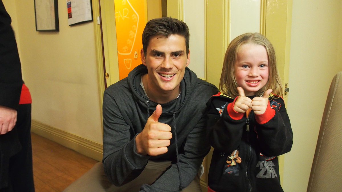 Lots of fun with <a href="/westernbulldogs/">Western Bulldogs</a> <a href="/Tom_Boyd17/">Tom Boyd</a> at Ronald McDonald House Parkville’s Sports Hero Night yesterday!