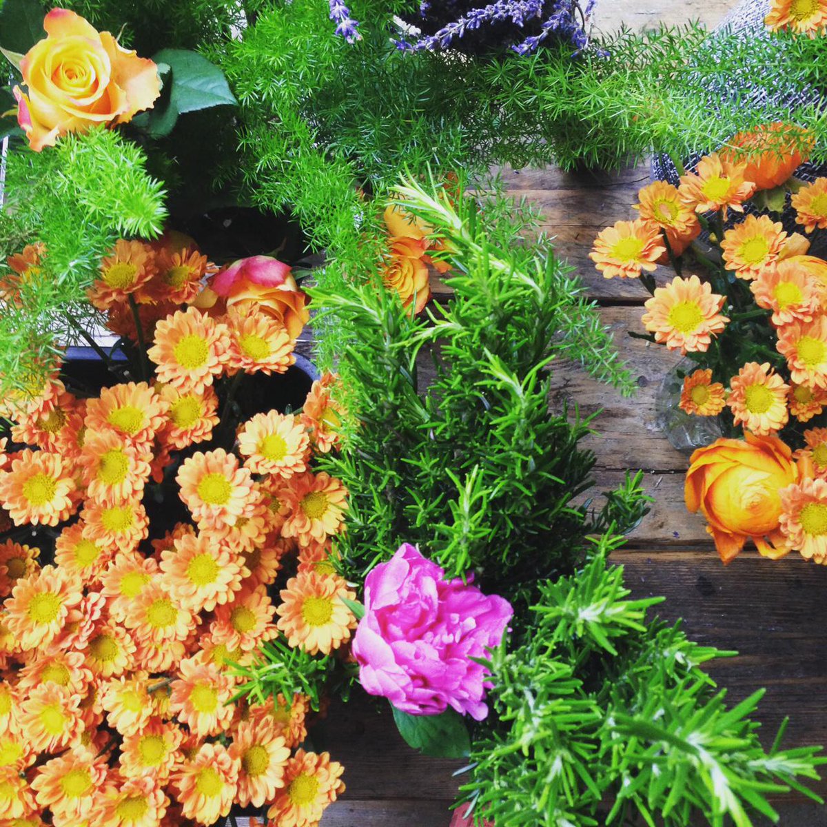bestbudsbelfast's tweet photo. Flowers picked and prepped for Saturday's PINEAPPLE POSY! Don't miss out - pre-order one now http://t.co/qoDaFcPwMW http://t.co/RuB8nrl8uI
