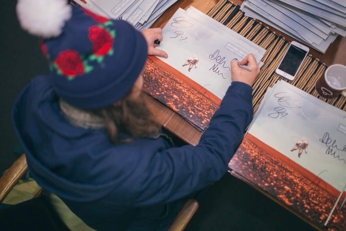 The <a href="/British_India/">B.I</a> ​boys are in the building signing some vinyl, designed by MC 🙌