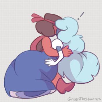 "Oh! Don't surprise me like that..~"