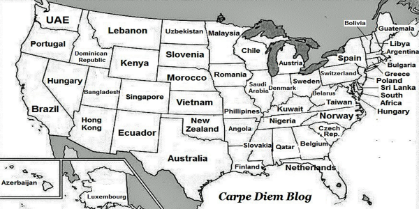 BusinessInsider's tweet photo. This brilliant map renames each US state with a country generating the same GDP http://t.co/uXCZeqC3hY http://t.co/BDe8AaoPTt