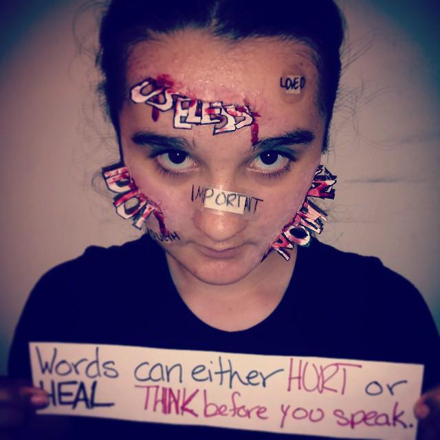 HAnne1231's tweet photo. #StopBullying #ThinkBeforeYouSpeak http://t.co/fRdWKVSXGT