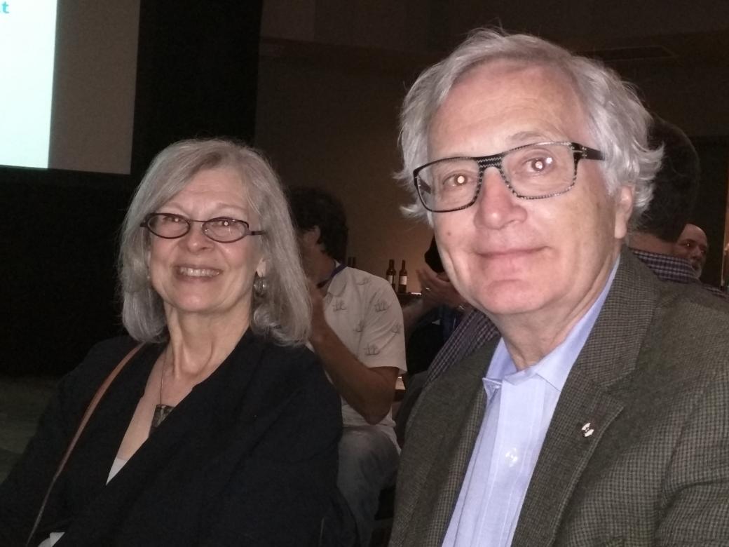 MuketyMuk's tweet image. #CMOS2015 Dr Ron Stewart and Terry.. His talk  was on the June #2013 Epic #AB Rain event. .