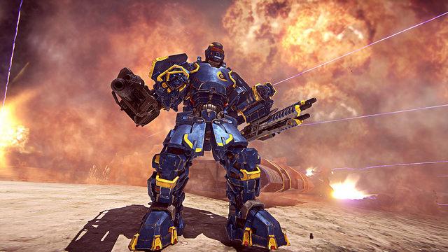 PlayStation's tweet photo. Use skill and strategy in Planetside 2, coming to PS4 on June 23rd: http://t.co/PIa4tJTOBL http://t.co/BpETukCBTs