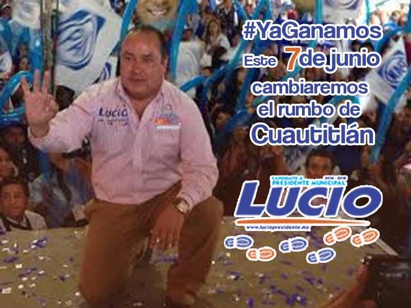 LucioH2015's tweet photo. Haremos historia este domingo 7 de junio ¡Vamos a cambiar el rumbo de Cuautitlán! http://t.co/1U547c4iBP