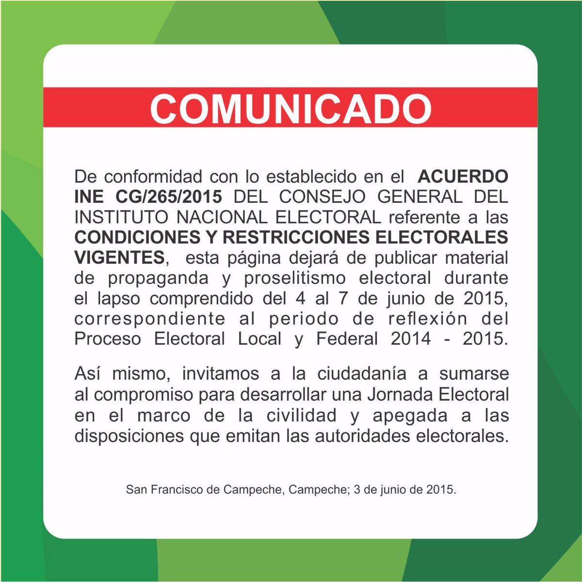 MiguelSulub's tweet photo. Muchas gracias a todos los que en este período de campaña nos permitieron compartir nuestras propuestas. http://t.co/1t9VoPiIPt