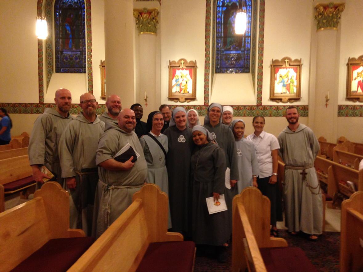 Sr_Lisa's tweet photo. Religious &amp; trans deacons of @ASFOfficial at Vespers on eve of Installation of @BishopWester. We are a happy bunch! http://t.co/8BO1hAqXqa