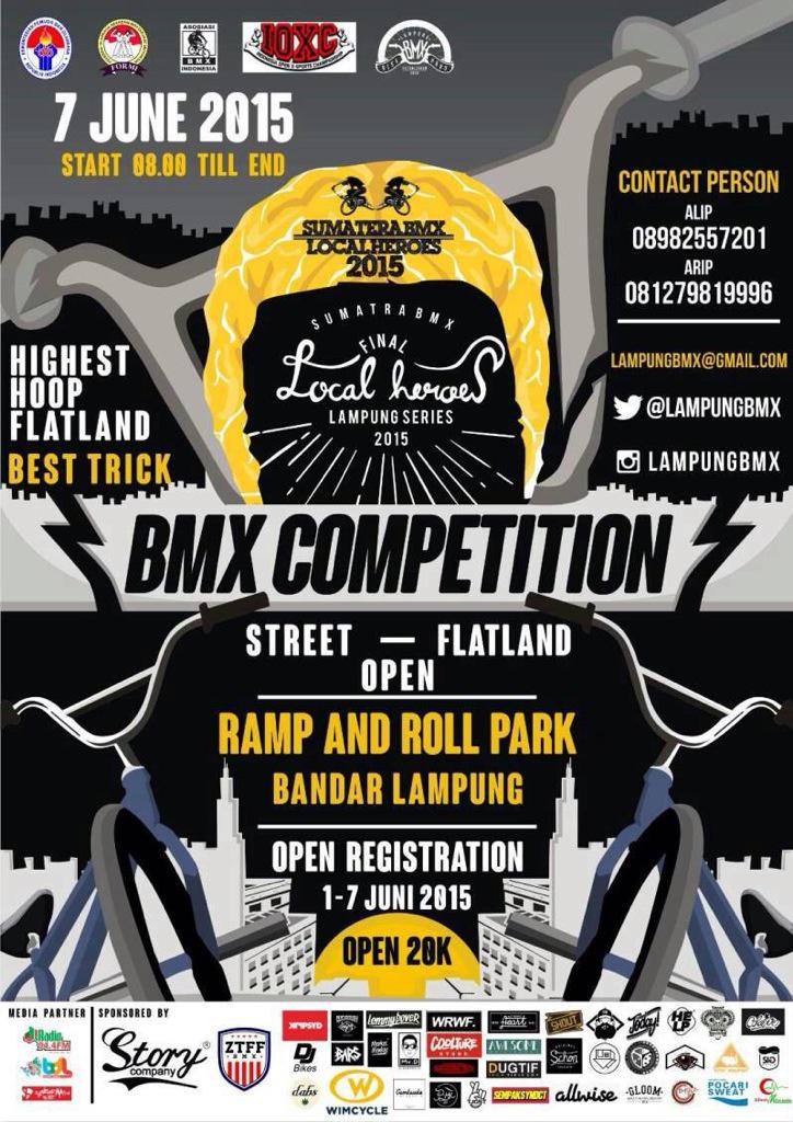 Yo yo yo!! Final LocalHeroes Sumatra 2015! Bmx competition june 7th 2015. at Ramp&amp;Roll Skatepark