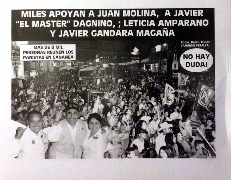 <a href="/JavierGandaraM/">Javier Gándara</a> <a href="/LETICIAAMPARANO/">Leticia Amparano</a> <a href="/juanmolina2015/">Juan Molina</a> <a href="/JavierDagnino/">Javier Dagnino</a>  La última de campaña! <a href="/ivethdagnino/">Iveth Dagnino</a> <a href="/rromerolopez/">Roberto Romero L.</a>