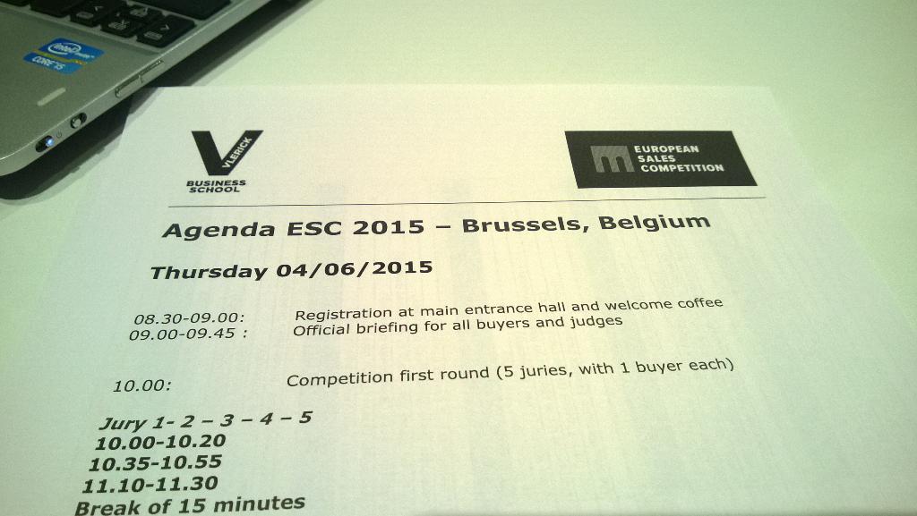 PiaHautamaki's tweet photo. It starts soon #europeansalescompetition Wish luck to #27 #young #sales #talent @brussels @vlerick @HAAGAHELIAamk http://t.co/TiZbPTFbS7