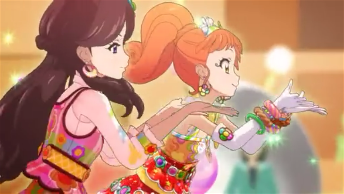 あいざわ かてキング בטוויטר 今日のアイカツ えりさん ここね担当 の甘々ポップ歌唱に渋谷系アレンジが絶品な 恋するみたいなキャラメリゼ をユニットで みやびちゃんの歌唱は れみさん みやび担当 の素の歌い方に近い事もあって Cgが早速 れみえりにしか