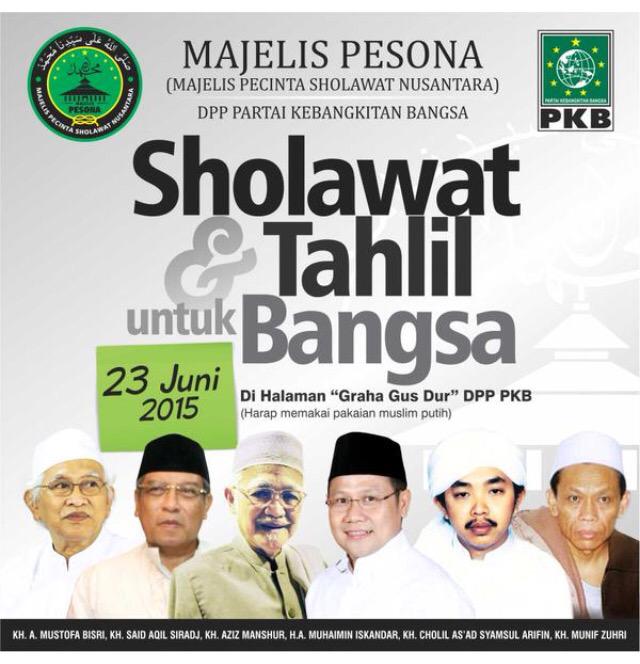 RT <a href="/FraksiPKB/">Fraksi PKB DPR RI</a> :Hadiri sholawat &amp; tahlil utk bangsa #dpppkb <a href="/Helmy_Faishal_Z/">Ahmad Helmy Faishal Zaini</a> @MuhaiminIskndr