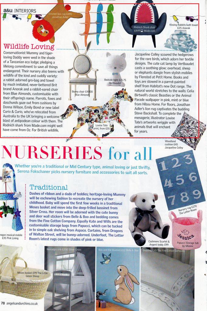 🎉🎊Our #rabbitchair is featured in the #summer issue of <a href="/angelsurchins/">angels&urchins</a> 🐰🐇 #nurseries #bluealmonds #angelsandurchins