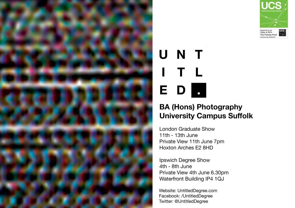 UntitledDegree's tweet image. @ipartsoc Our photography degree show opens tonight, come along to view our work! Please RT!