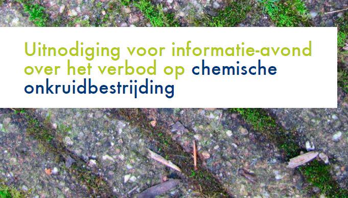 12 juni a.s.voor #hoveniers een informatieavond verbod chemische #onkruidbestrijding  meld u aan duurzame-aanpak.nl