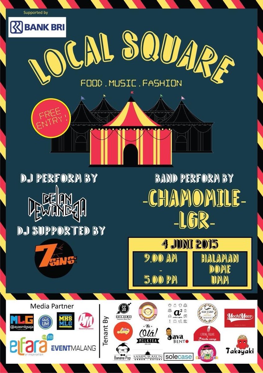 DJ Belan Dewangga will be playing on LOCAL SQUARE at dome UMM Malang today ! Grab some food and enjoy the music !