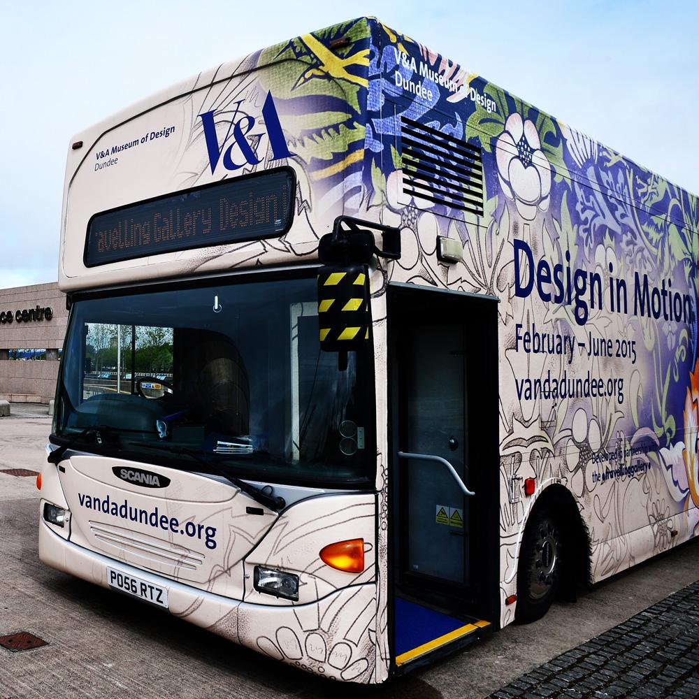 VADundee's tweet image. #DesignInMotion @ARTinaBUS today @mybtextiles1900 in Newmilns 10-5pm, see you there! @PostcodeLottery @HLFScotland