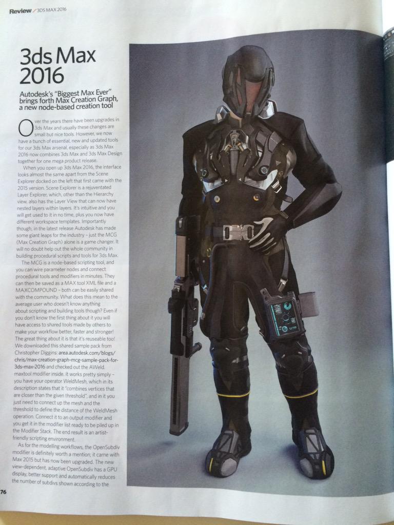 Jamie_Gwilliam's tweet image. Great to see #3dsMax 2016 getting a fantastic review in @3DArtist 4/5 ⭐️⭐️⭐️⭐️.