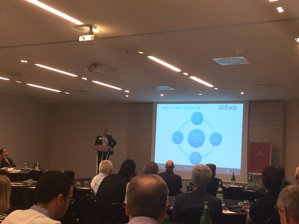 Exco_France's tweet photo. @pliolios présente le modèle qualité audit d'Exco #emeaconference #krestonrome http://t.co/JkgcVo7Cdm