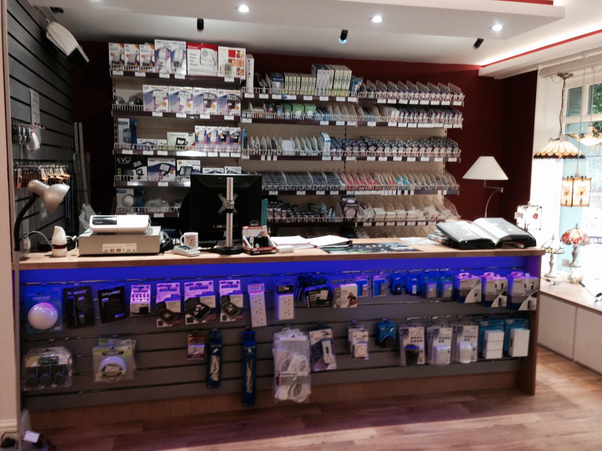 Our LED colour changing strip light is looking great under our new counter - thanks Leyton lighting! #lighting