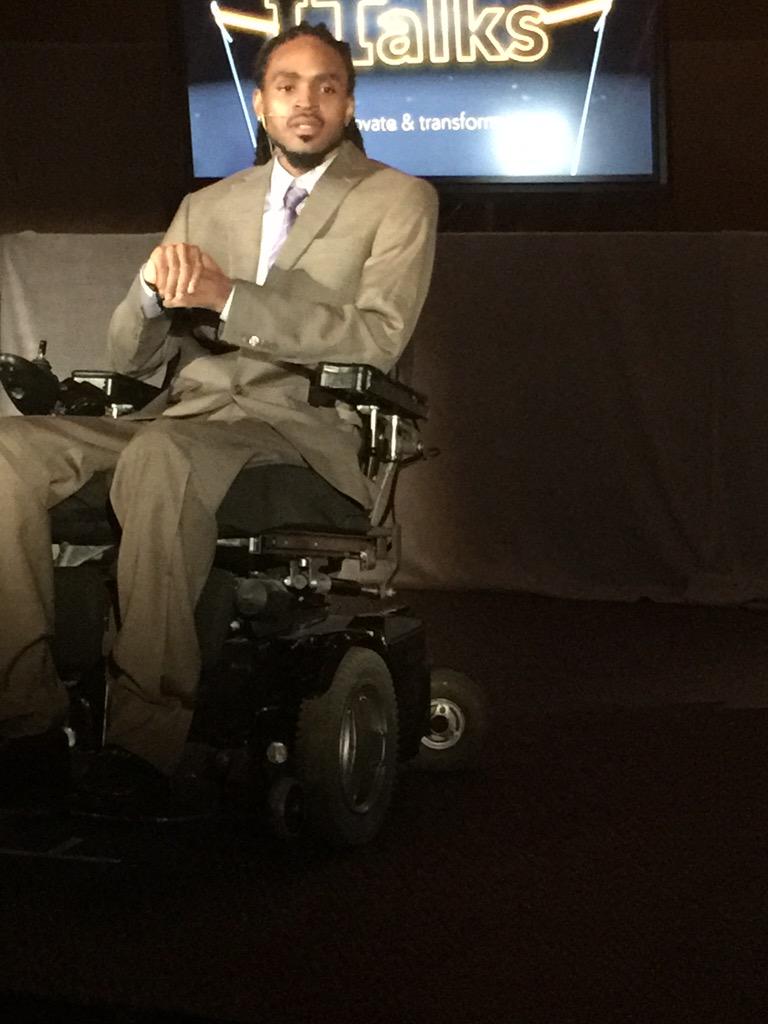 Arquavious "Q" Crane @ Gwinnett co public school summer leadership conference. Amazing story #gcpshasit