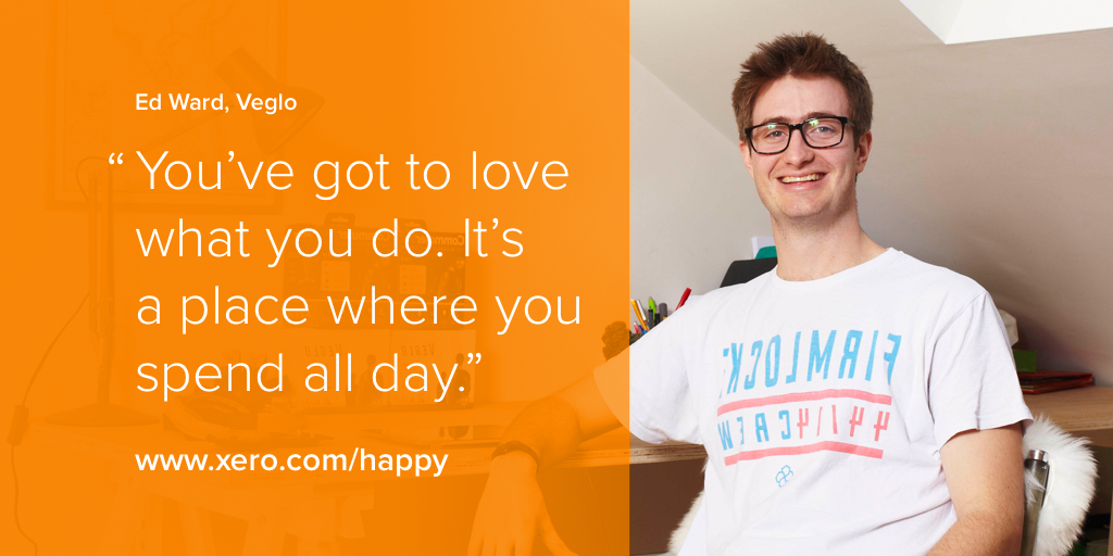 Entrepreneur Ed Ward from <a href="/veglobikelights/">CommuterX4</a> says you've got to love what you do: ow.ly/NRqX1 #beahappybiz
