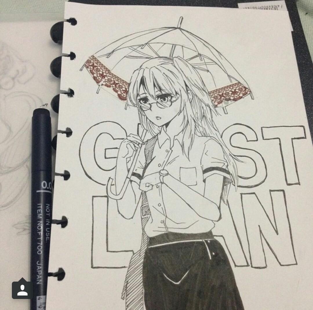 Fanart for Ghost Loan. Thank you so much so happy! Cr: mikandot_desu @ instagram @ShonenFight