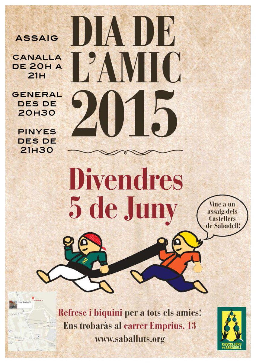 Ahir vam fer un bon assaig però ja frisem pq arribi el de demà! Porta els teus amics!
#castellers #Sabadell