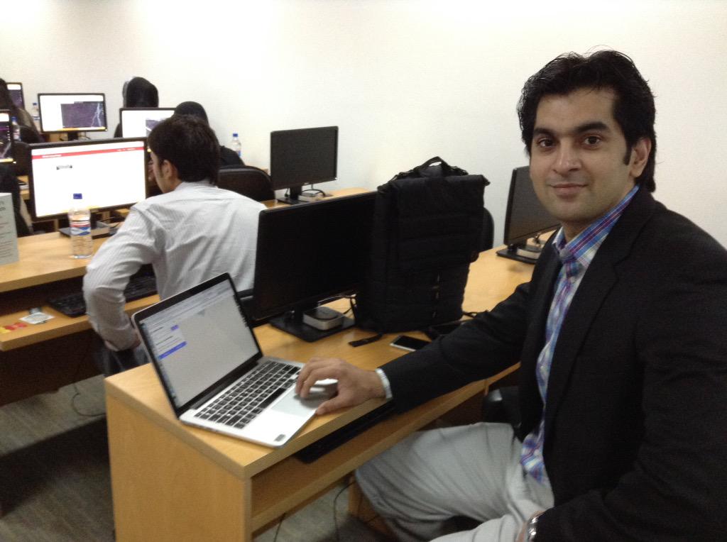 arshiabano's tweet photo. @KamalFaridi just joined @USCGLahore #Map4Nepal mapathon at @ITUPunjab http://t.co/ipPodxrK6s