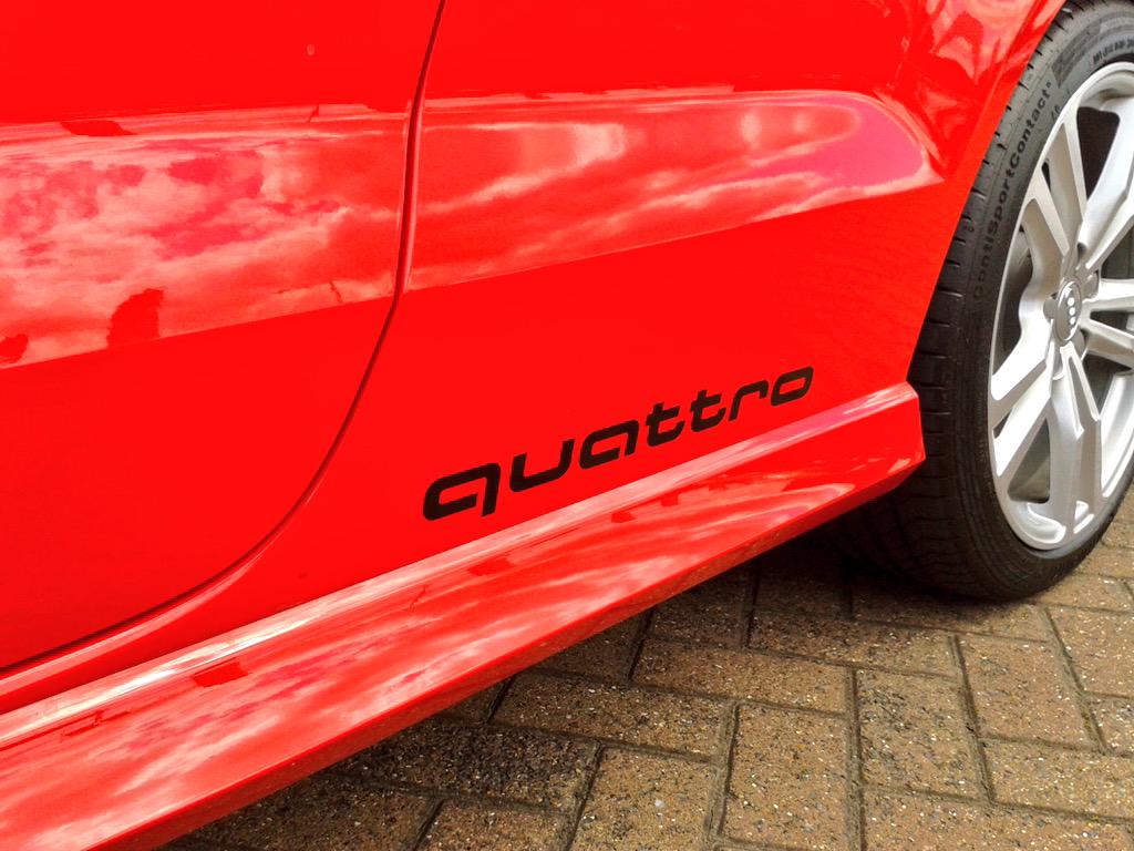 ipswichaudi's tweet image. #TBT Enhance the look of your #Audi with the #quattro decal kit. £40.00 inc VAT and fitting (price for two fitted)