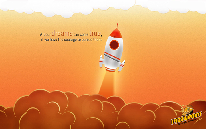 pizzapointpk's tweet photo. All our dreams can come true, if we have the courage to pursue them." http://t.co/B83hnArefL