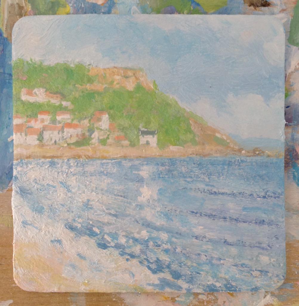 MarkSeascape's tweet photo. Here's my latest painting Runswick Bay, original now available on my Etsy shop; 
https://t.co/tbijM64zYh http://t.co/VMBF7q9IIE