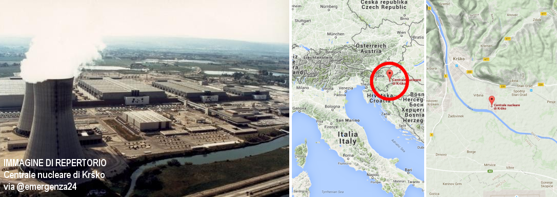 Emergenza24's tweet photo. [04.06-13:10] MAPPA #Krsko #Slovenia SPENTA CENTRALE NUCLEARE per problema raffreddamento reattore http://t.co/zVbkPdsxL7