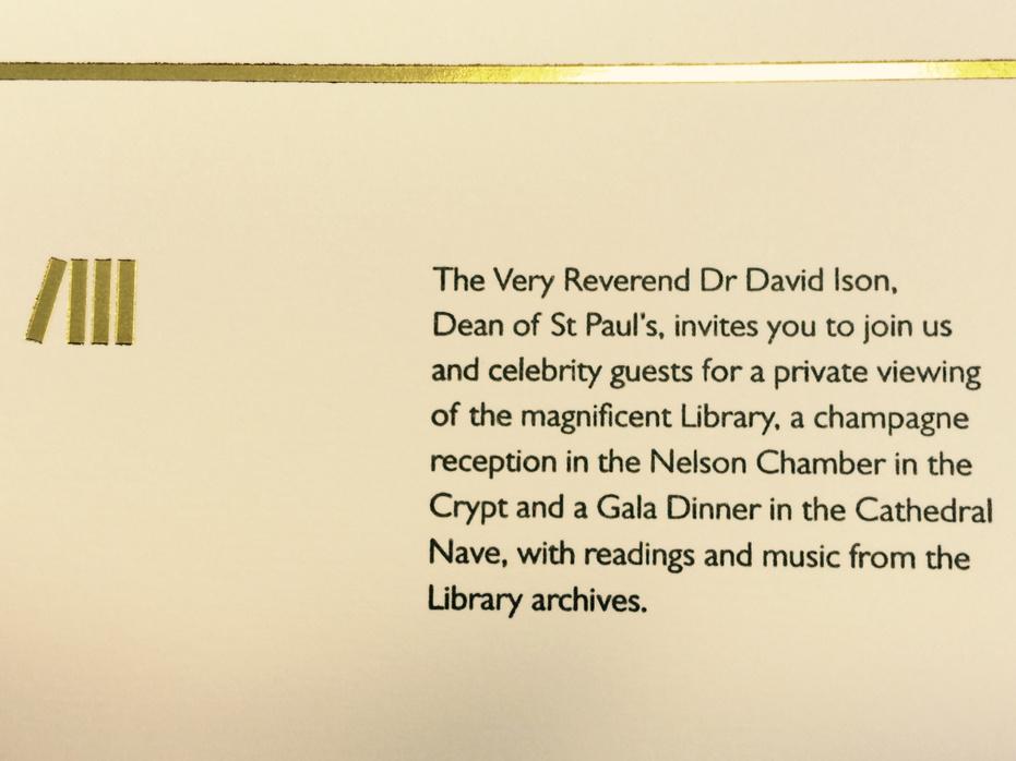 OliviaCole1's tweet photo. The reading is John #Donne of course! @j_olley: What a night this promises to be @OliviaCole1! #LibraryGala http://t.co/IIJP1Zeklb”