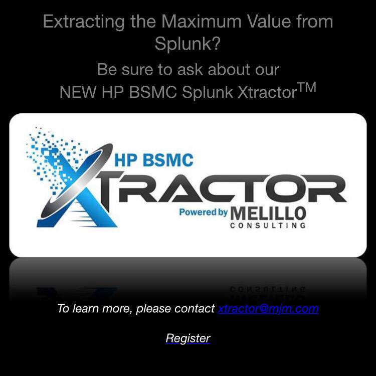 #HPDiscover #BSM #splunk Built by Melillo!