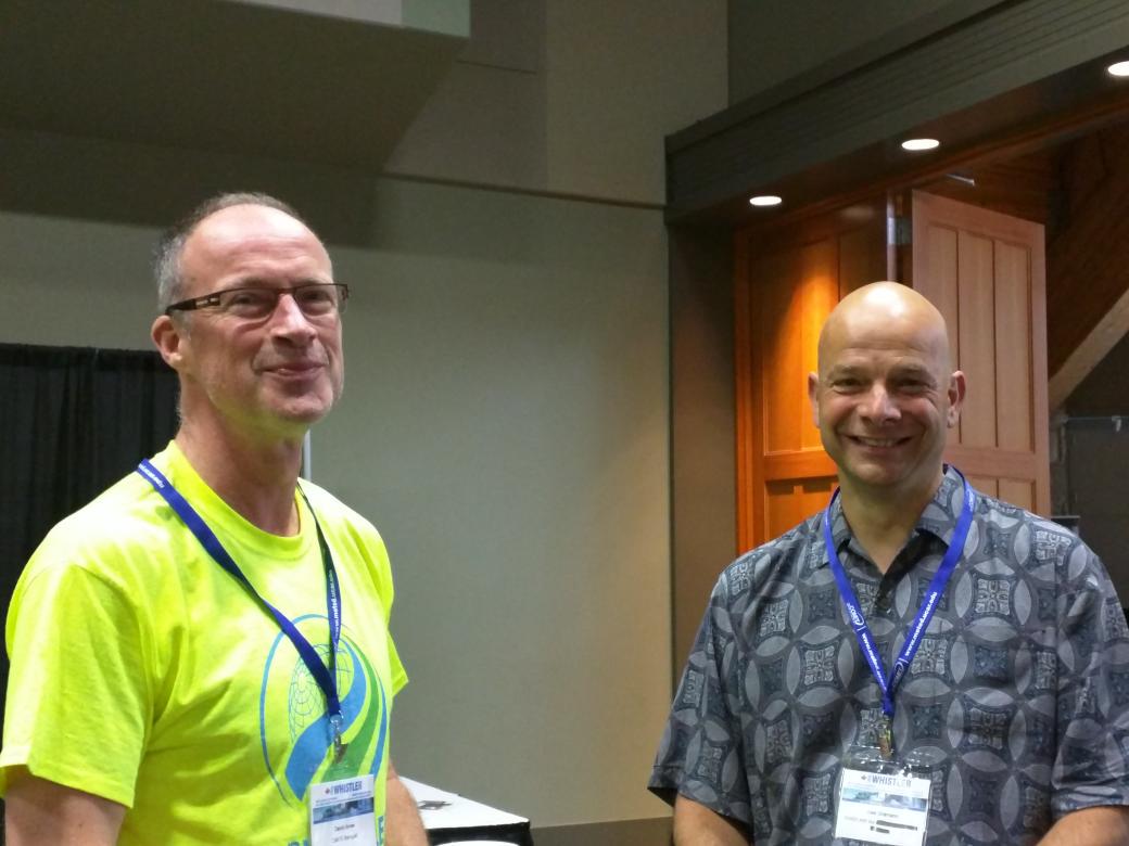 MuketyMuk's tweet image. #CMOS2015 Weather experts meet. Volunteer   David Jones and  consultant Uwe Graham .