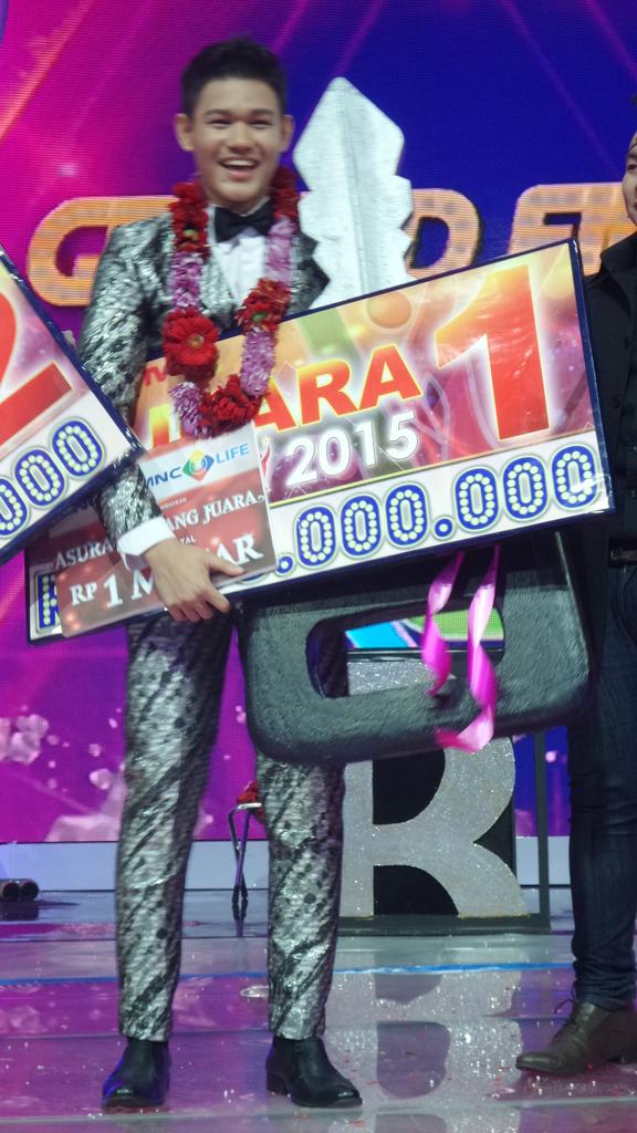 Sekali lagi selamat pd @MahesyaKDI15 yg menyandang juara 1 dr KDI 2015. Perjuanganmu tdklah sia2!! #GFKDI2015
