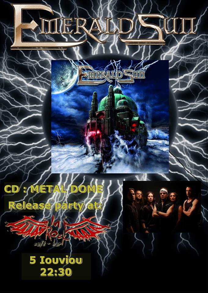 EMERALDSUNpower's tweet photo. Release party of our new album Metal Dome!!!
IN ROCK (Thessaloniki) Friday 5/6  10.30pm
Be there Emerald brothers http://t.co/MCVrRhU72R