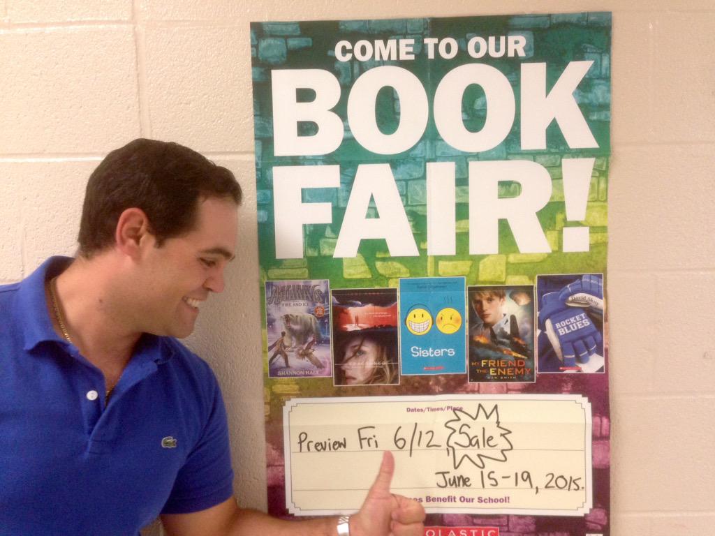 MrBellSJP2's tweet photo. Mr. Monardo says the Book Fair is coming!!!!! #checkthosedates http://t.co/t7g2zX280Z