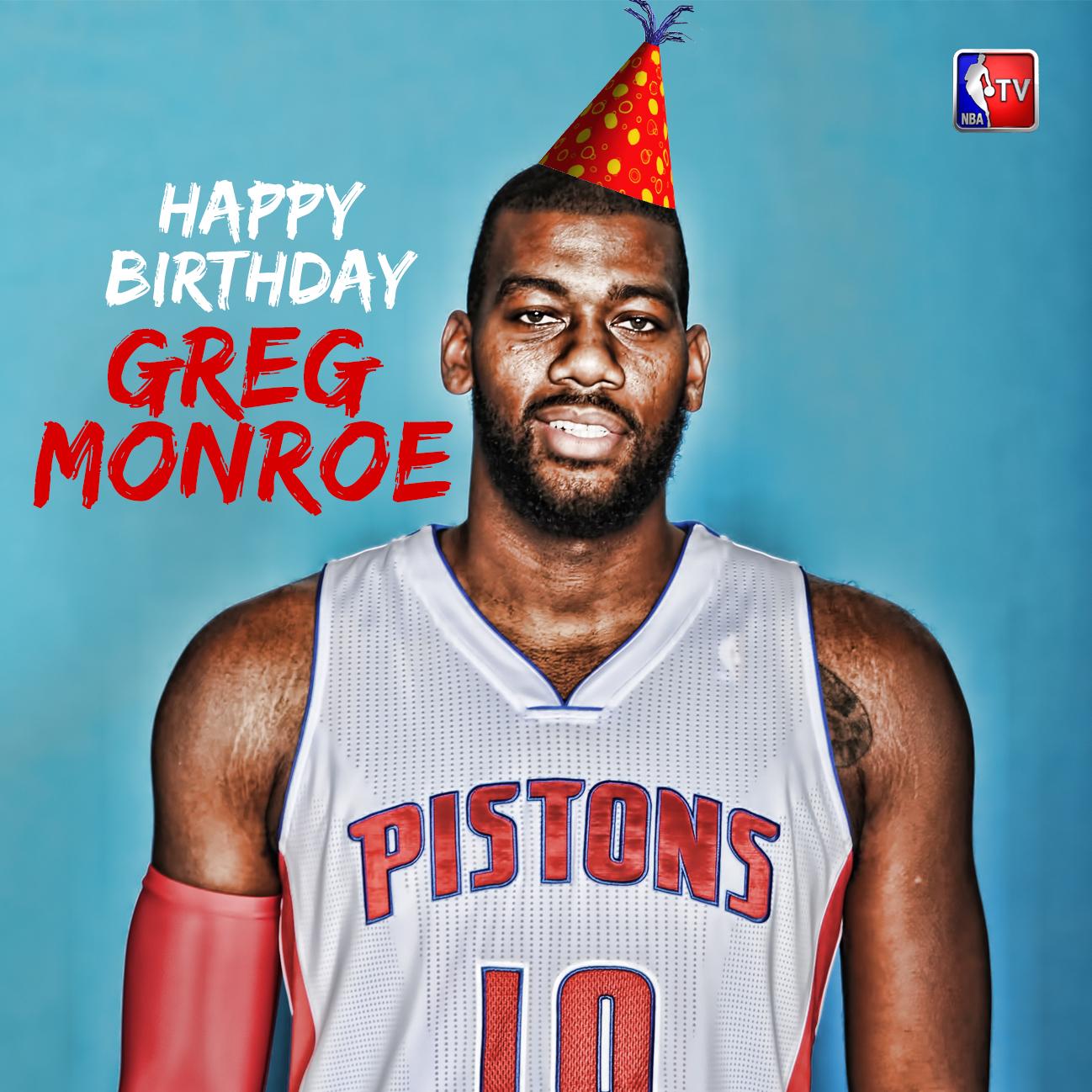 Happy Birthday  big man Greg Monroe turns 25 today. 