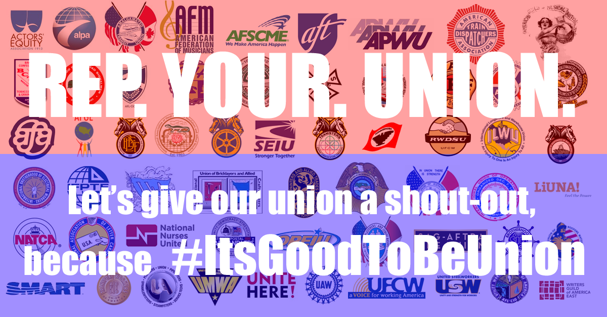 gregorycendana's tweet image. .@paythewriter!!! RT @UnionPlus: Let's REP. OUR. UNION. S/O your union, &amp;amp; retweet if you think #ItsGoodToBeUnion  #1u
