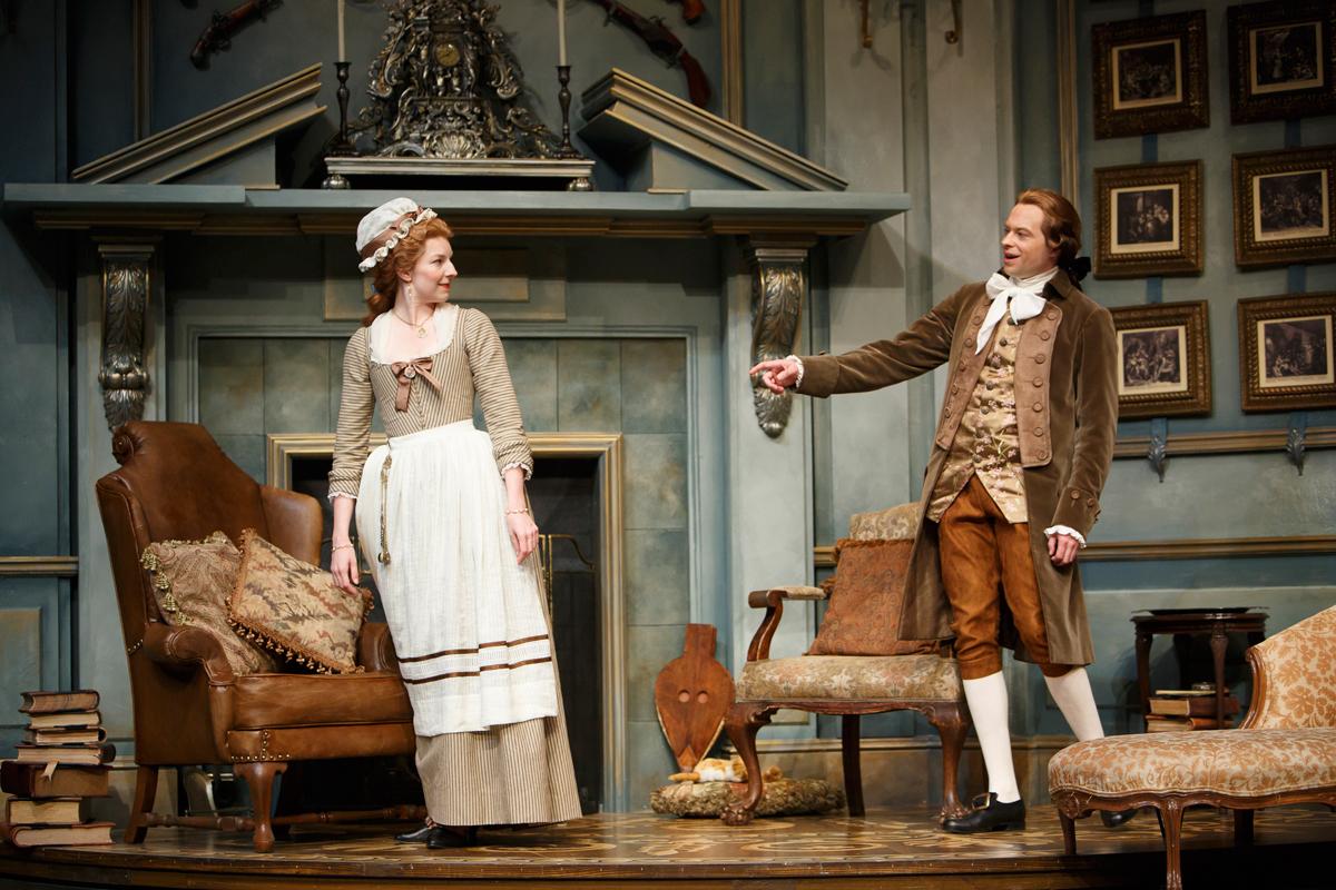 stratfest's tweet photo. She Stoops to Conquer hits the stage tonight for its Opening Night performance! #sfConquer http://t.co/LIjQgiUOJS http://t.co/IcWTpbnnX4
