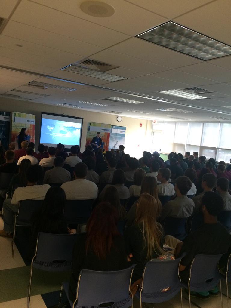 ebmpapstusa's tweet image. .@ebmpapstusa&apos;s Alicia Hutchins, .@TRUMPFinc&apos;s Stephan Bundschu &amp;amp; the Energy Scouts .@CTTechHS #CheneyTech #GreenWeek