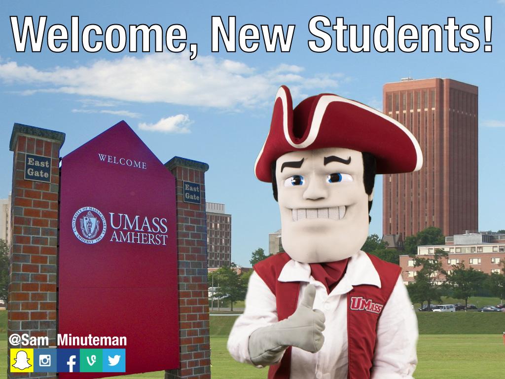 I'd like to welcome our first session of @UMassNSO students to <a href="/UMassAmherst/">UMass Amherst</a> today! Hope to see you around campus 😉
