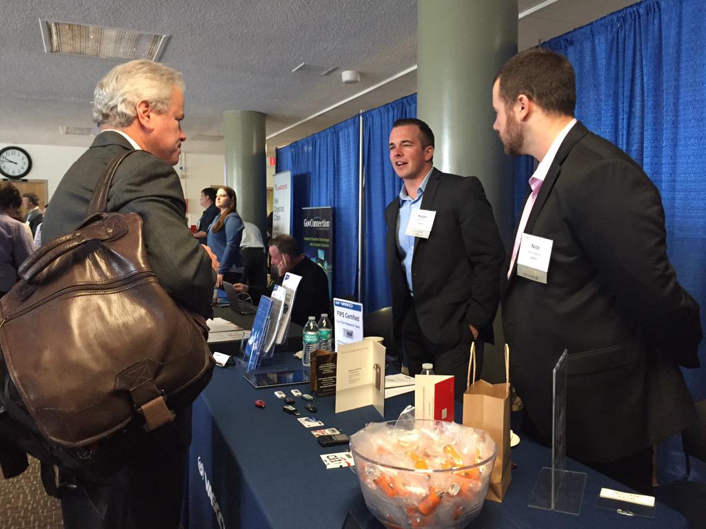 MassBayCommCol's tweet photo. Great networking with @varonis @VASCODataNews & other industry leaders 2015 Information Security Summit. #summitbuzz http://t.co/5ak3nUIiH6