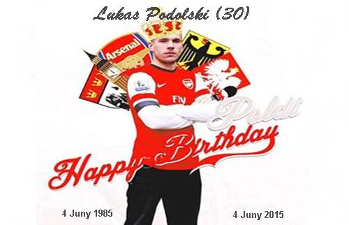 Happy Birthday Lukas Podolski : 04 Juny 1985 - 04 Juny 2015 (30 Years Old) 