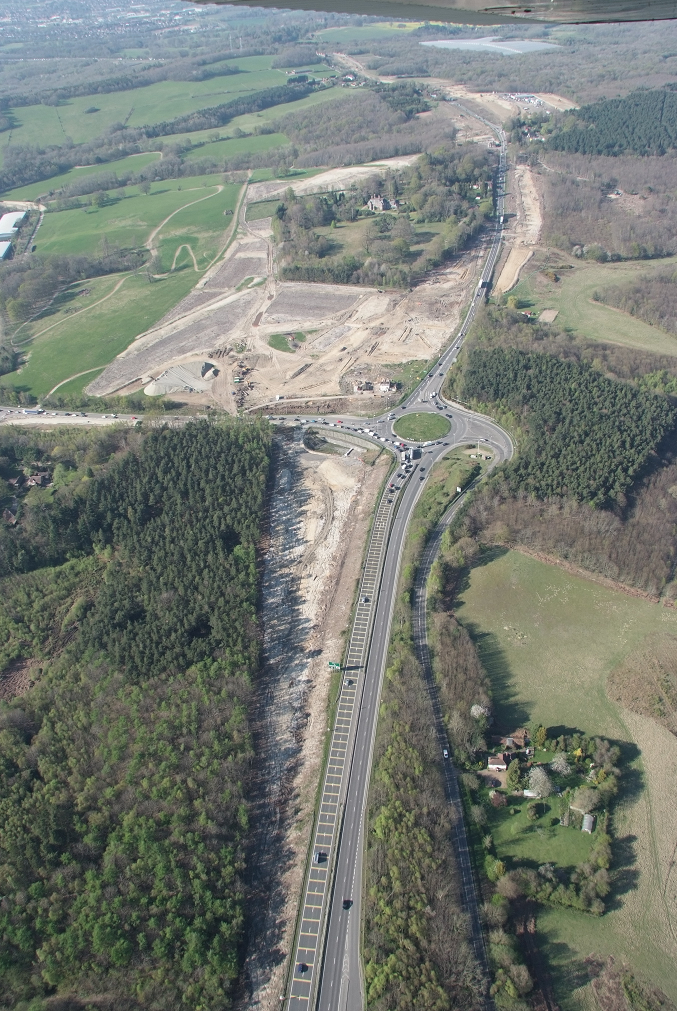 A21 DUALLING: Aerial photos of road widening works between Tonbridge and Pembury courier.co.uk/A21-DUALLING-A…